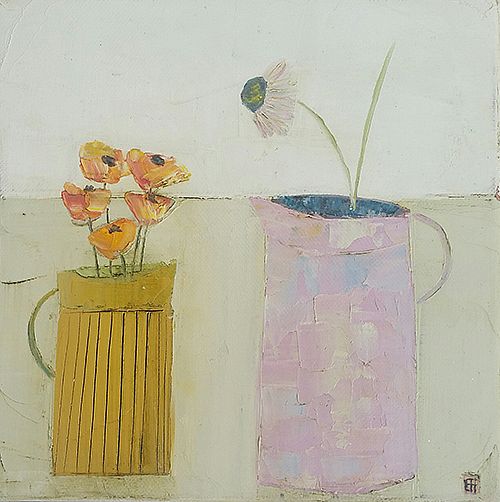 Eithne  Roberts - Yellow jug pink jug